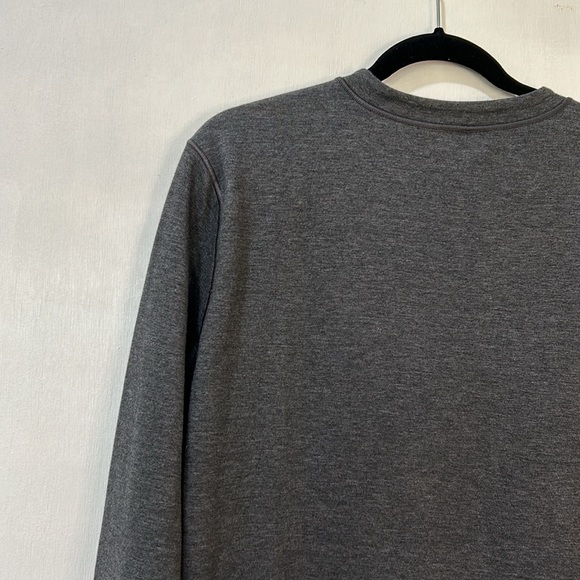 JOHNSTON MURPHY MENS REVERSIBLE LONG SLEEVE SWEATER GRAY BLUE V NECK SZ LARGE - Picture 10 of 13